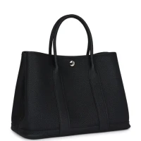 Hermes Garden Party 30 Black Negonda Palladium Hardware Hermes Garden Party 30 Black Negonda Palladium Hardware