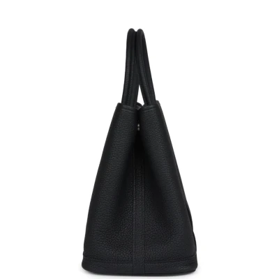 Hermes Garden Party 30 Black Negonda Palladium Hardware Hermes Garden Party 30 Black Negonda Palladium Hardware