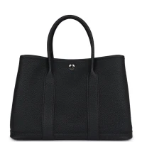 Hermes Garden Party 30 Black Negonda Palladium Hardware Hermes Garden Party 30 Black Negonda Palladium Hardware