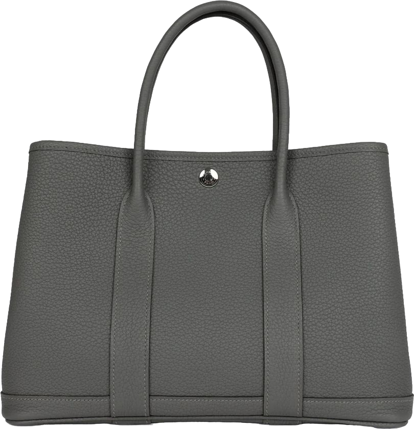 Hermes Garden Party 30 Gris Meyer Negonda Palladium Hardware