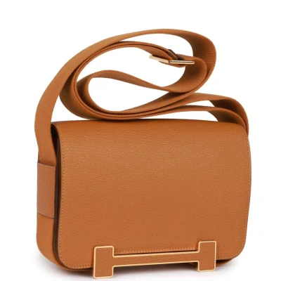 Hermes Geta Caramel Chevre Gold Hardware Hermes Geta Caramel Chevre Gold Hardware