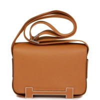 Hermes Geta Caramel Chevre Palladium Hardware
