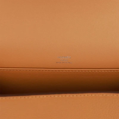 Hermes Geta Caramel Chevre Palladium Hardware