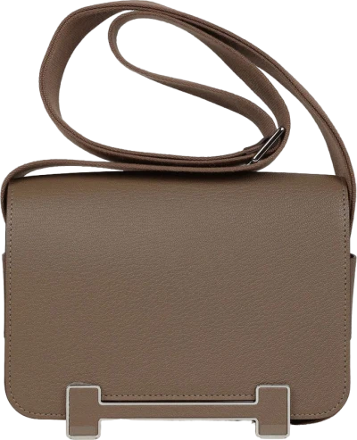 Hermes Geta Etoupe Chevre Palladium Hardware Hermes Geta Etoupe Chevre Palladium Hardware