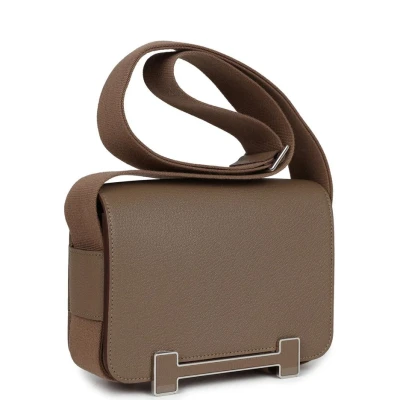 Hermes Geta Etoupe Chevre Palladium Hardware Hermes Geta Etoupe Chevre Palladium Hardware