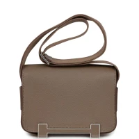 Hermes Geta Etoupe Chevre Palladium Hardware Hermes Geta Etoupe Chevre Palladium Hardware