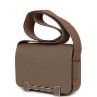 Hermes Geta Etoupe Chevre Palladium Hardware Hermes Geta Etoupe Chevre Palladium Hardware