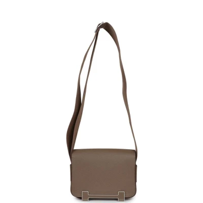 Hermes Geta Etoupe Chevre Palladium Hardware Hermes Geta Etoupe Chevre Palladium Hardware