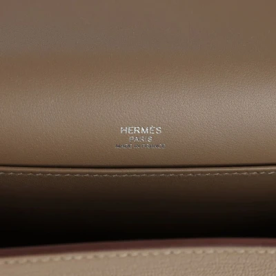 Hermes Geta Etoupe Chevre Palladium Hardware Hermes Geta Etoupe Chevre Palladium Hardware