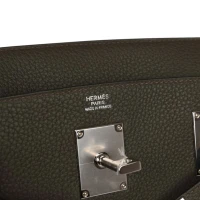 Hermes Hac A Dos GM Backpack Vert De Gris Togo Palladium Hardware