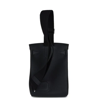 Hermes Hac A Dos PM Black Togo Palladium Hardware Hermes Hac A Dos PM Black Togo Palladium Hardware
