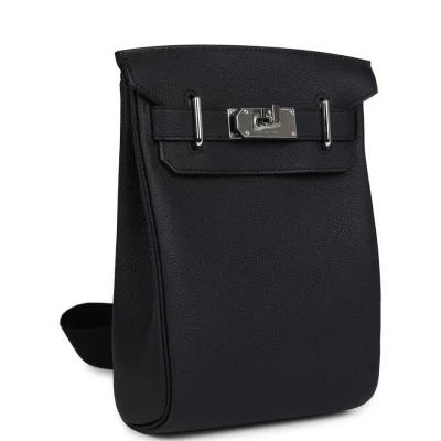 Hermes Hac A Dos PM Black Togo Palladium Hardware Hermes Hac A Dos PM Black Togo Palladium Hardware