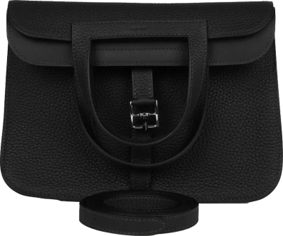 Hermes Halzan 25 Caban Clemence Palladium Hardware Hermes Halzan 25 Caban Clemence Palladium Hardware