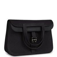 Hermes Halzan 25 Caban Clemence Palladium Hardware Hermes Halzan 25 Caban Clemence Palladium Hardware