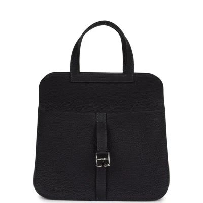 Hermes Halzan 25 Caban Clemence Palladium Hardware Hermes Halzan 25 Caban Clemence Palladium Hardware