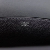 Hermes Halzan 25 Caban Clemence Palladium Hardware Hermes Halzan 25 Caban Clemence Palladium Hardware