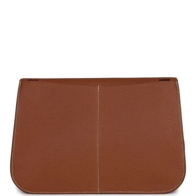 Hermes Halzan 31 Gold Clemence Gold Hardware