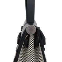 Hermes Herbag Zip 31 PM Black and White Criss Viking Toile and Hunter Palladium Hardware Hermes Herbag Zip 31 PM Black and White Criss Viking Toile and Hunter Palladium Hardware