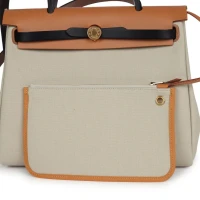 Hermes Herbag Zip 31 PM Ebene/Black/Naturel Sable Hunter & Beton Toile Militaire Gold Hardware Hermes Herbag Zip 31 PM Ebene/Black/Naturel Sable Hunter & Beton Toile Militaire Gold Hardware