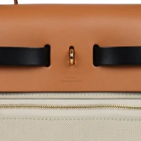 Hermes Herbag Zip 31 PM Ebene/Black/Naturel Sable Hunter & Beton Toile Militaire Gold Hardware Hermes Herbag Zip 31 PM Ebene/Black/Naturel Sable Hunter & Beton Toile Militaire Gold Hardware