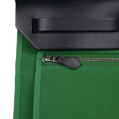 Hermes Herbag Zip PM 31 Bambou Toile H/Bleu Indigo Vache Hunter Palladium Hardware Hermes Herbag Zip PM 31 Bambou Toile H/Bleu Indigo Vache Hunter Palladium Hardware
