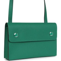 Hermes Hermesnap Wallet Vert Vertigo Epsom Palladium and Lacquered Hardware Hermes Hermesnap Wallet Vert Vertigo Epsom Palladium and Lacquered Hardware