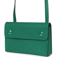 Hermes Hermesnap Wallet Vert Vertigo Epsom Palladium and Lacquered Hardware Hermes Hermesnap Wallet Vert Vertigo Epsom Palladium and Lacquered Hardware