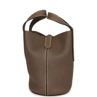 Hermes In-The-Loop 18 Etoupe Clemence and Swift Gold Hardware Hermes In-The-Loop 18 Etoupe Clemence and Swift Gold Hardware