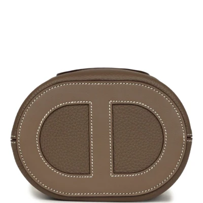Hermes In-The-Loop 18 Etoupe Clemence and Swift Gold Hardware Hermes In-The-Loop 18 Etoupe Clemence and Swift Gold Hardware