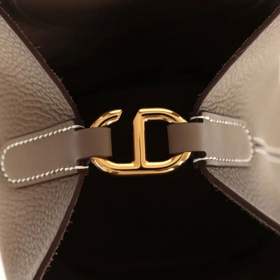Hermes In-The-Loop 18 Etoupe Clemence and Swift Gold Hardware Hermes In-The-Loop 18 Etoupe Clemence and Swift Gold Hardware