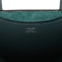 Hermes In-The-Loop 18 Vert Cypress Clemence and Swift Palladium Hardware