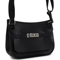 Hermes Jypsiere Mini Black Evercolor Palladium Hardware Hermes Jypsiere Mini Black Evercolor Palladium Hardware