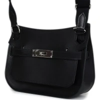 Hermes Jypsiere Mini Black Evercolor Palladium Hardware Hermes Jypsiere Mini Black Evercolor Palladium Hardware