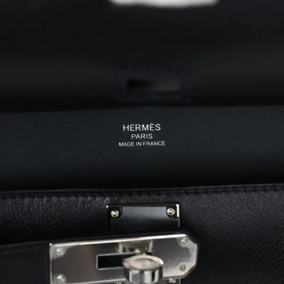 Hermes Jypsiere Mini Black Evercolor Palladium Hardware Hermes Jypsiere Mini Black Evercolor Palladium Hardware
