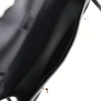 Hermes Jypsiere Mini Black Evercolor Palladium Hardware Hermes Jypsiere Mini Black Evercolor Palladium Hardware