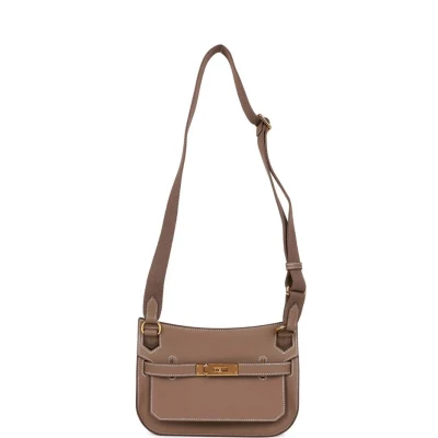 Hermes Jypsiere Mini Etoupe Swift Gold Hardware for MS