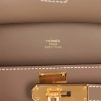 Hermes Jypsiere Mini Etoupe Swift Gold Hardware for MS