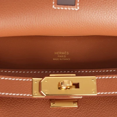 Hermes Jypsiere Mini Gold Evercolor Gold Hardware Hermes Jypsiere Mini Gold Evercolor Gold Hardware