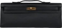 Hermes Kelly Cut Black Swift Gold Hardware Hermes Kelly Cut Black Swift Gold Hardware