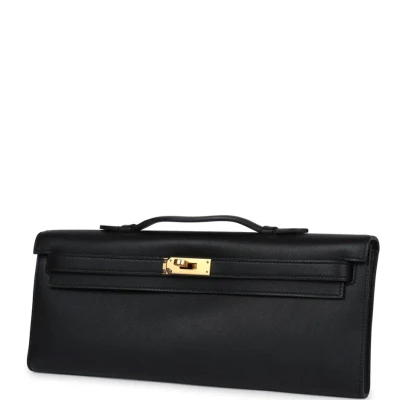 Hermes Kelly Cut Black Swift Gold Hardware Hermes Kelly Cut Black Swift Gold Hardware
