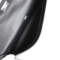 Hermes Kelly Cut Black Swift Palladium Hardware