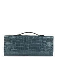 Hermes Kelly Cut Colvert Shiny Porosus Crocodile Gold Hardware Hermes Kelly Cut Colvert Shiny Porosus Crocodile Gold Hardware