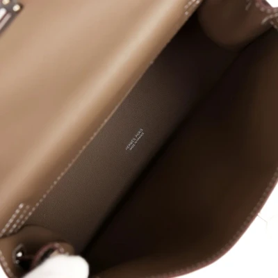 Hermes Kelly Danse Etoupe Swift Palladium Hardware Hermes Kelly Danse Etoupe Swift Palladium Hardware