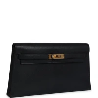 Hermes Kelly Elan Black Chevre Chamkila Gold Hardware Hermes Kelly Elan Black Chevre Chamkila Gold Hardware