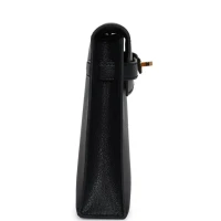Hermes Kelly Elan Black Chevre Chamkila Gold Hardware Hermes Kelly Elan Black Chevre Chamkila Gold Hardware