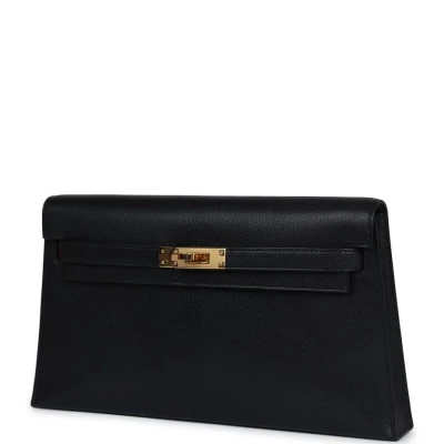 Hermes Kelly Elan Black Chevre Chamkila Gold Hardware Hermes Kelly Elan Black Chevre Chamkila Gold Hardware