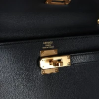 Hermes Kelly Elan Black Chevre Chamkila Gold Hardware Hermes Kelly Elan Black Chevre Chamkila Gold Hardware