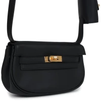 Hermes Kelly Moove Black Swift Gold Hardware Hermes Kelly Moove Black Swift Gold Hardware
