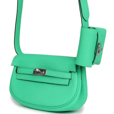Hermes Kelly Moove Vert Comics Swift Palladium Hardware Hermes Kelly Moove Vert Comics Swift Palladium Hardware