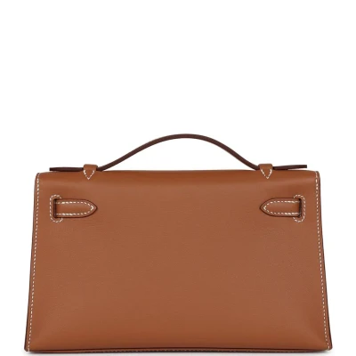 Hermes Kelly Pochette Gold Swift Gold Hardware Hermes Kelly Pochette Gold Swift Gold Hardware